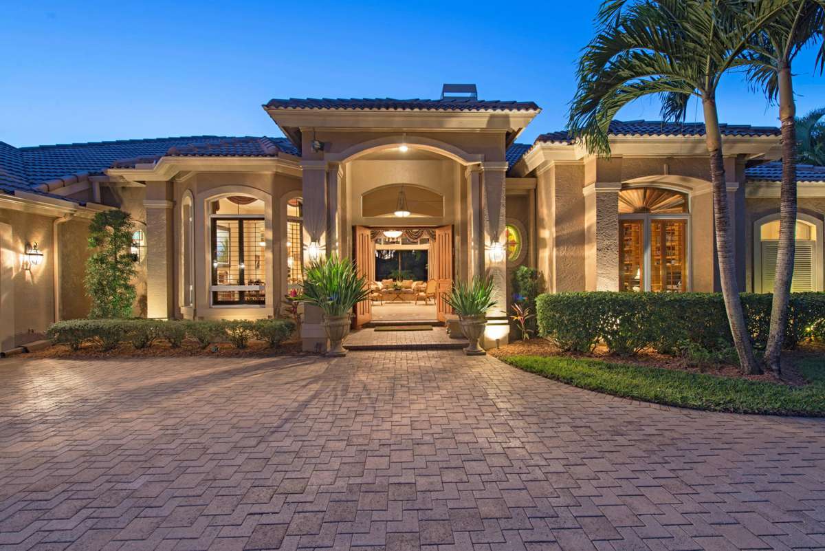 7347 Stonegate Drive Naples Front Entrance